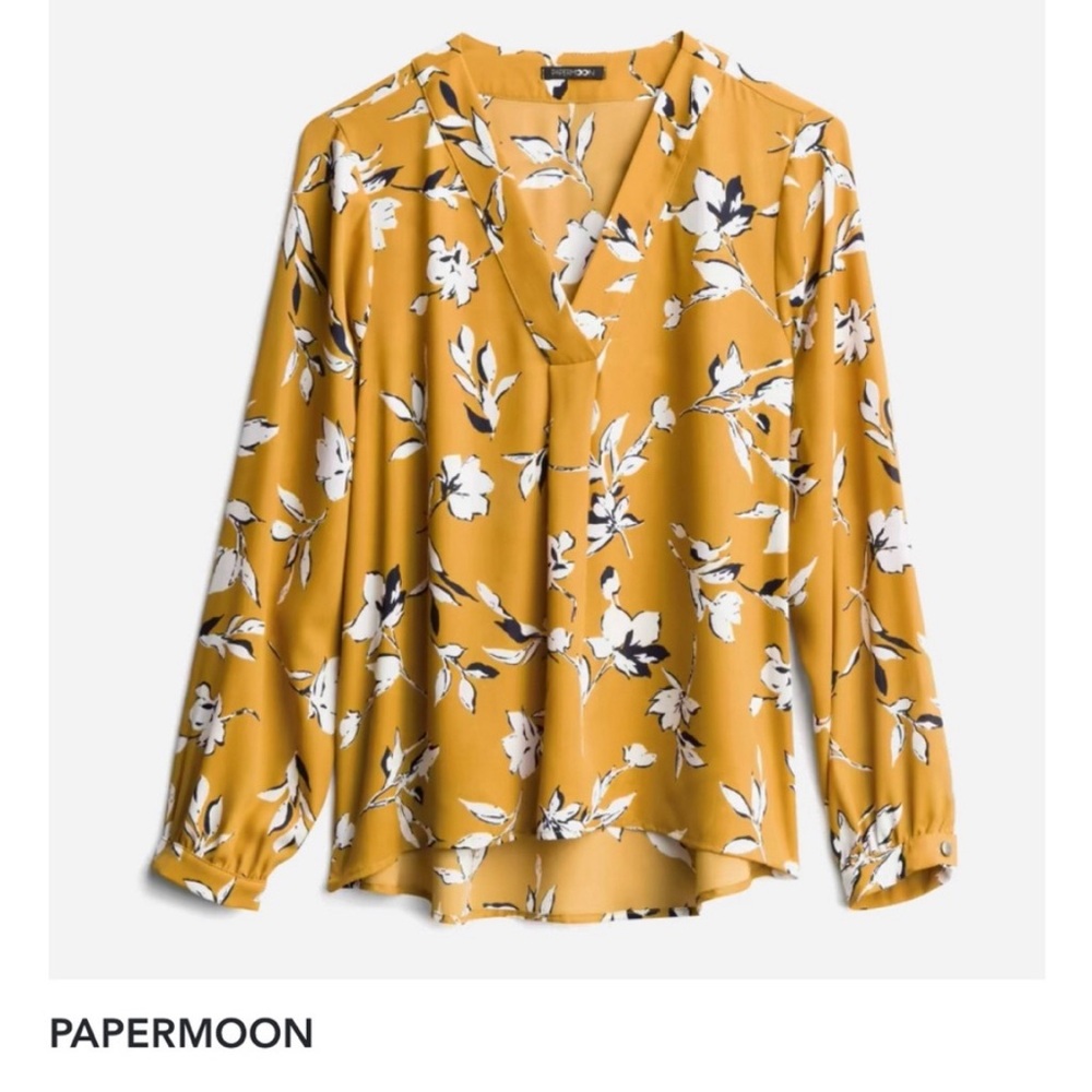 Papermoon Mustard Floral Blouse